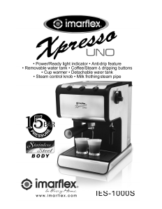 Manual Imarflex IES-1000S Espresso Machine