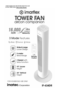 Handleiding Imarflex IF-634DR Ventilator