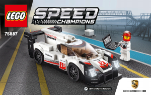 Brugsanvisning Lego set 75887 Speed Champions Porsche 911 Hybrid