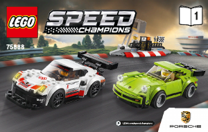 Bruksanvisning Lego set 75888 Speed Champions Porsche 911 RSR och 911 turbo 3.0