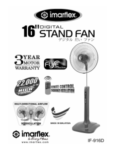 Handleiding Imarflex IF-916D Ventilator