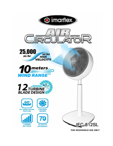 Handleiding Imarflex IFC-812SL Ventilator