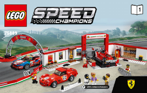 Käyttöohje Lego set 75889 Speed Champions Ferrarin huikea autotalli
