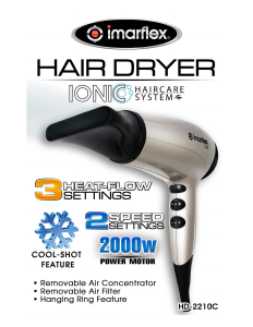 Handleiding Imarflex HD-2210C Haardroger