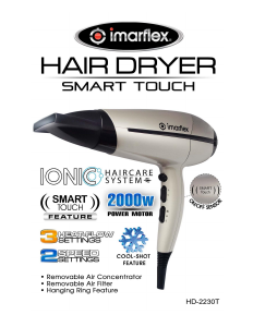 Manual Imarflex HD-2230T Hair Dryer