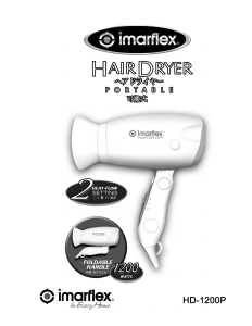 Manual Imarflex HD-1000T Hair Dryer