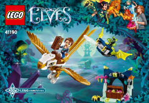 Használati útmutató Lego set 41190 Elves Emily Jones szökése a sassal