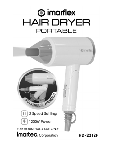 Manual Imarflex HD-2312F Hair Dryer