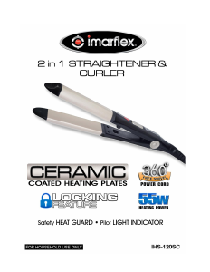 Handleiding Imarflex IHS-120SC Stijltang
