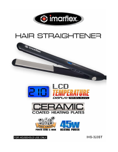 Manual Imarflex IHS-320ST Hair Straightener