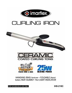 Manual Imarflex IHS-210C Hair Styler