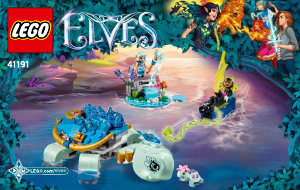 Manual Lego set 41191 Elves Naida e a emboscada da tartaruga de água