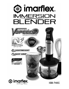 Manual Imarflex ISB-740C Hand Blender