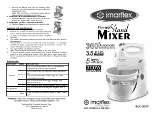 Bruksanvisning Imarflex IMX-300P Elvisp