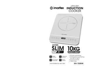 Handleiding Imarflex IDX-1530UW Kookplaat
