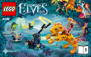 Bruksanvisning Lego set 41192 Elves Azari og flammeløvefellen