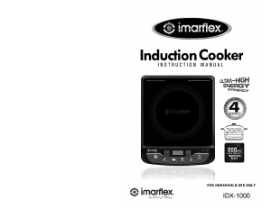 Handleiding Imarflex IDX-1000 Kookplaat