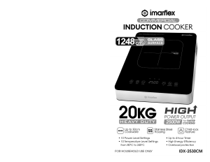 Handleiding Imarflex IDX-2530CM Kookplaat