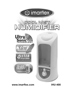 Bruksanvisning Imarflex IHU-400 Luftfuktare