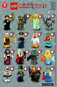 Brugsanvisning Lego set 71000 Collectible Minifigures Serie 9