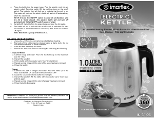 Handleiding Imarflex IK-310S Waterkoker