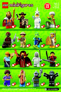 Kullanım kılavuzu Lego set 71008 Collectible Minifigures Serisi 13