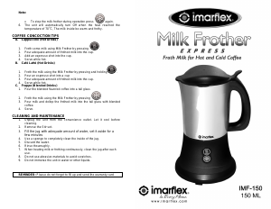 Handleiding Imarflex IMF-150 Melkopschuimer