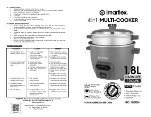 Handleiding Imarflex IRC-180GN Multicooker