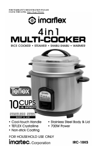 Handleiding Imarflex IRC-18KS Multicooker