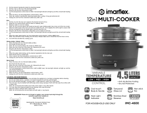 Handleiding Imarflex IMC-4500 Multicooker