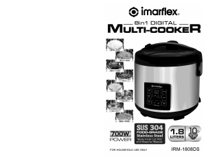 Handleiding Imarflex IRM-1808DS Multicooker