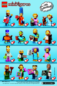 Bruksanvisning Lego set 71009 Collectible Minifigures The Simpsons Series 2