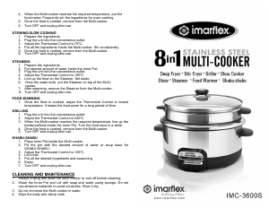 Handleiding Imarflex IMC-3600S Multicooker