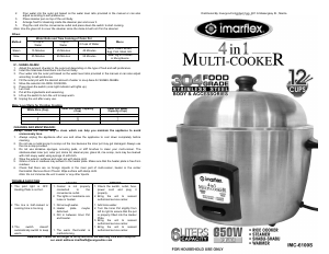 Handleiding Imarflex IMC-6100S Multicooker