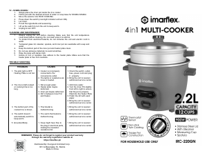 Handleiding Imarflex IRC-220GN Multicooker