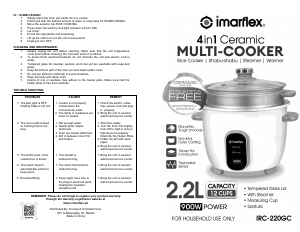 Handleiding Imarflex IRC-220GC Multicooker