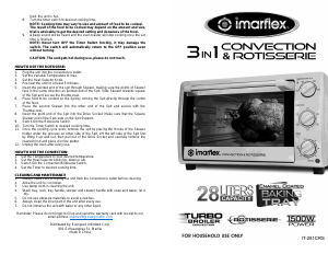 Handleiding Imarflex IT-281CRS Oven