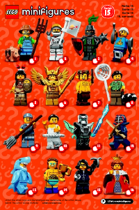 Brugsanvisning Lego set 71011 Collectible Minifigures Serie 15