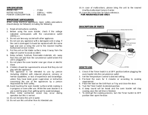 Handleiding Imarflex IT-95S Oven