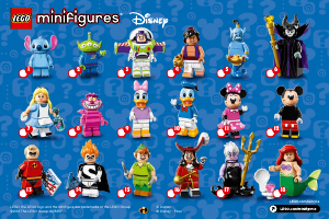 Kasutusjuhend Lego set 71012 Collectible Minifigures The Disney Series