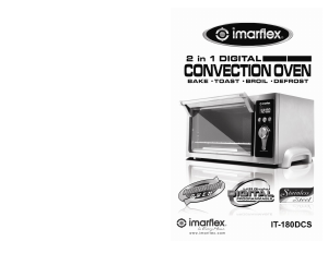 Handleiding Imarflex IT-180DCS Oven