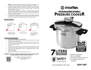 Manual Imarflex QGP-3807 Pressure Cooker