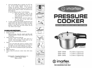 Handleiding Imarflex QGP-3607 Snelkookpan