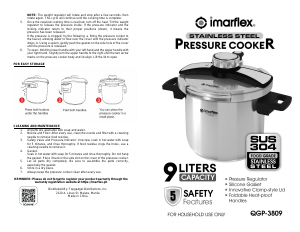 Handleiding Imarflex QGP-3809 Snelkookpan