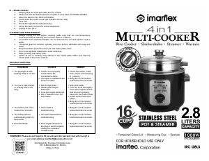 Handleiding Imarflex IRC-28LS Rijstkoker