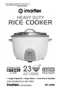 Bruksanvisning Imarflex IRC-420N Riskokare