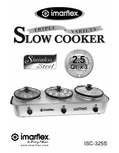 Handleiding Imarflex ISC-325S Slowcooker