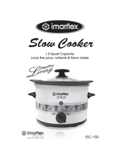 Bruksanvisning Imarflex ISC-150 Slow cooker