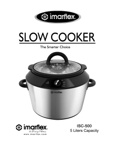 Bruksanvisning Imarflex ISC-500 Slow cooker