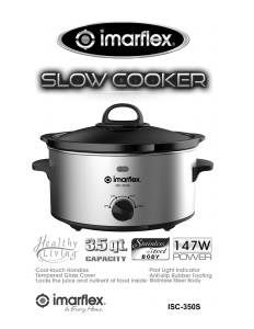 Handleiding Imarflex ISC-350S Slowcooker